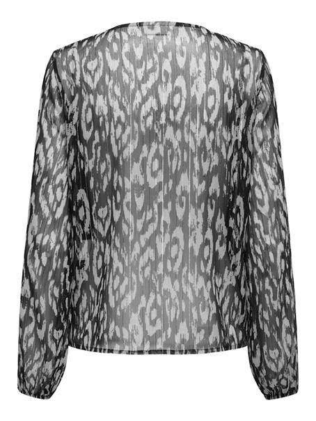 JDYCODY L/S V-NECK TOP WVN DIA black