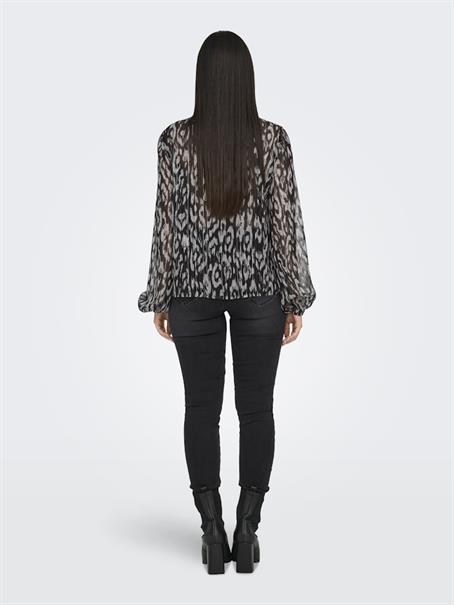 JDYCODY L/S V-NECK TOP WVN DIA black