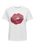 JDYDAISY S/S PRINT TOP JRS cloud dancer