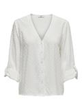 JDYDIANA LIFE 7/8 DOBBY SHIRT WVN NOOS cloud dancer