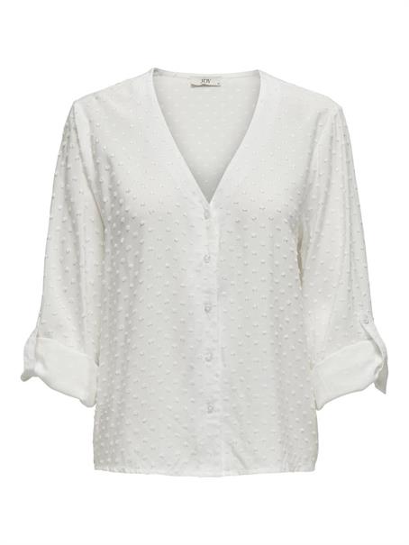 JDYDIANA LIFE 7/8 DOBBY SHIRT WVN NOOS cloud dancer