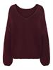JDYDINEA L/S REVERSIBLE PULLOV. KNT NOOS cabernet