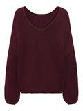JDYDINEA L/S REVERSIBLE PULLOV. KNT NOOS cabernet