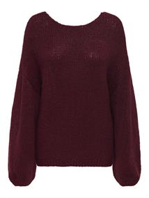 JDYDINEA L/S REVERSIBLE PULLOV. KNT NOOS cabernet