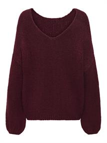 JDYDINEA L/S REVERSIBLE PULLOV. KNT NOOS cabernet