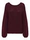 JDYDINEA L/S REVERSIBLE PULLOV. KNT NOOS cabernet