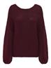 JDYDINEA L/S REVERSIBLE PULLOV. KNT NOOS cabernet