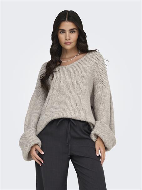 JDYDINEA L/S REVERSIBLE PULLOV. KNT NOOS chateau gray