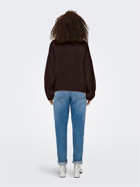JDYDINEA L/S REVERSIBLE PULLOV. KNT NOOS chocolate torte