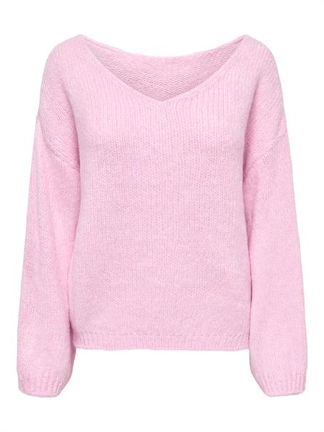 JDYDINEA L/S REVERSIBLE PULLOV. KNT NOOS pink lady