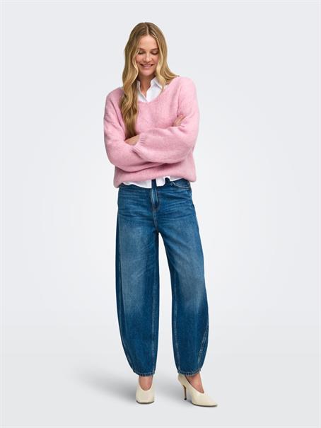 JDYDINEA L/S REVERSIBLE PULLOV. KNT NOOS pink lady