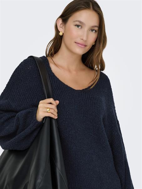 JDYDINEA L/S REVERSIBLE PULLOV. KNT NOOS total eclipse