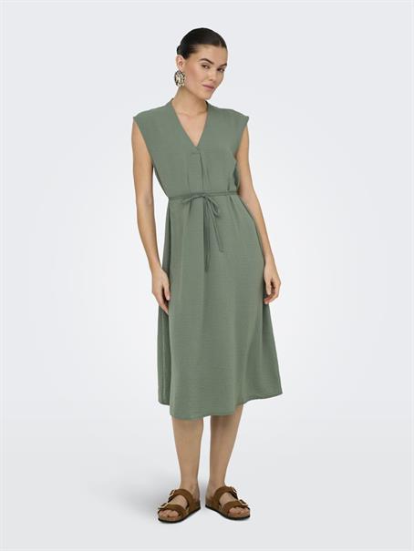 JDYDIVYA LIFE S/L MIDI DRESS WVN DIA sea spray