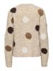 JDYDOTTIE L/S O-NECK DOT PULLOVER KNT pussywillow gray