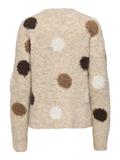 JDYDOTTIE L/S O-NECK DOT PULLOVER KNT pussywillow gray