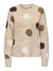 JDYDOTTIE L/S O-NECK DOT PULLOVER KNT pussywillow gray