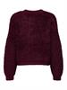 JDYEIRA LIFE L/S ONECK CARDIGAN KNT NOOS cabernet
