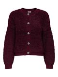 JDYEIRA LIFE L/S ONECK CARDIGAN KNT NOOS cabernet