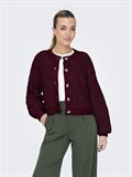 JDYEIRA LIFE L/S ONECK CARDIGAN KNT NOOS cabernet