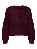JDYEIRA LIFE L/S ONECK CARDIGAN KNT NOOS cabernet