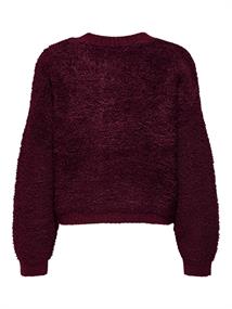 JDYEIRA LIFE L/S ONECK CARDIGAN KNT NOOS cabernet