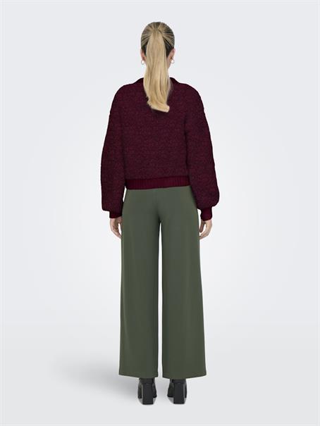 JDYEIRA LIFE L/S ONECK CARDIGAN KNT NOOS cabernet