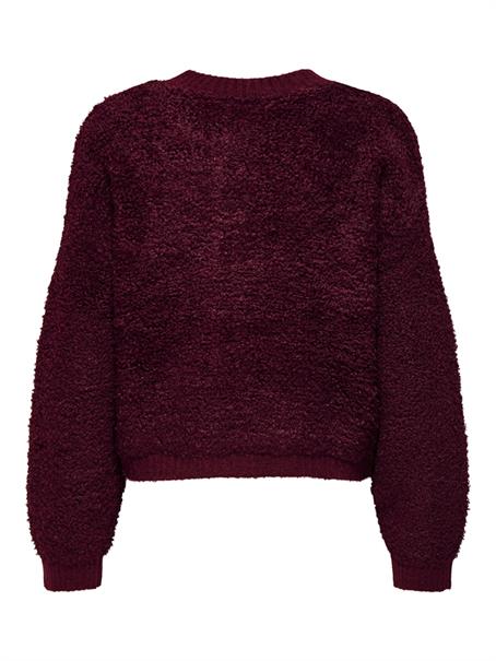 JDYEIRA LIFE L/S ONECK CARDIGAN KNT NOOS cabernet