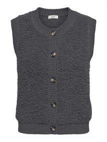 JDYEIRA LIFE S/L ON BUTTON VEST KNT NOOS asphalt