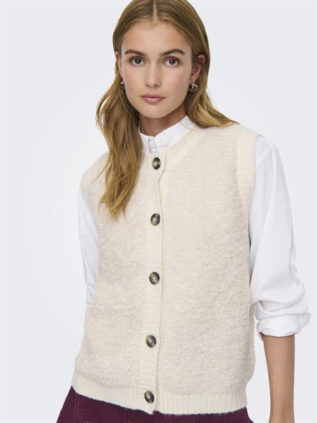 JDYEIRA LIFE S/L ON BUTTON VEST KNT NOOS birch