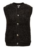 JDYEIRA LIFE S/L ON BUTTON VEST KNT NOOS chocolate torte