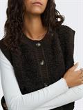 JDYEIRA LIFE S/L ON BUTTON VEST KNT NOOS chocolate torte