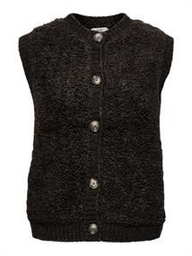 JDYEIRA LIFE S/L ON BUTTON VEST KNT NOOS chocolate torte