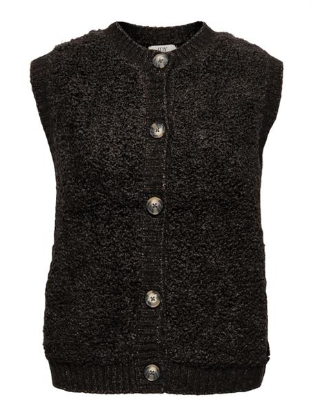 JDYEIRA LIFE S/L ON BUTTON VEST KNT NOOS chocolate torte