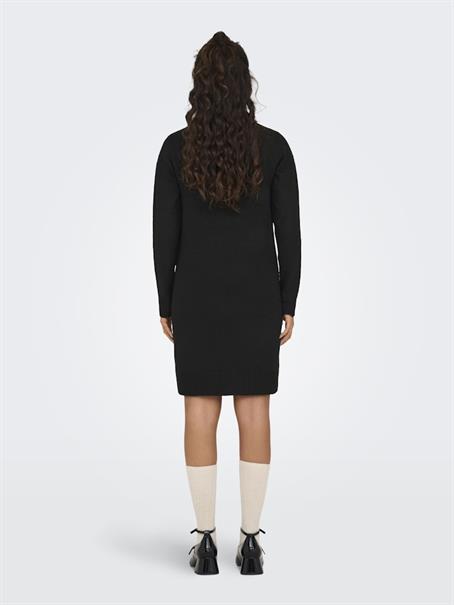 JDYELANORA L/S COWLNECK DRESS KNT NOOS black