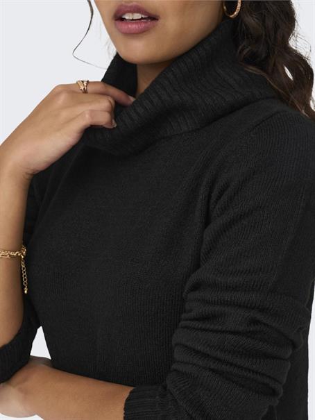 JDYELANORA L/S COWLNECK DRESS KNT NOOS black