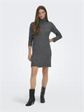JDYELANORA L/S COWLNECK DRESS KNT NOOS dark grey melange