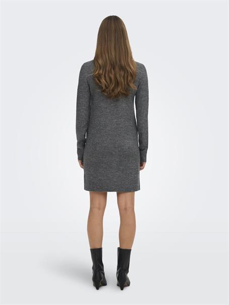 JDYELANORA L/S COWLNECK DRESS KNT NOOS dark grey melange
