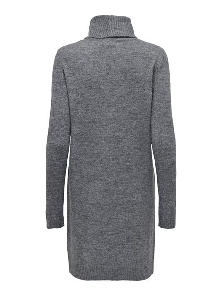JDYELANORA L/S COWLNECK DRESS KNT NOOS dark grey melange