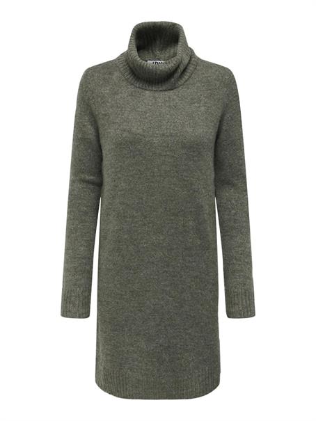 JDYELANORA L/S COWLNECK DRESS KNT NOOS kalamata