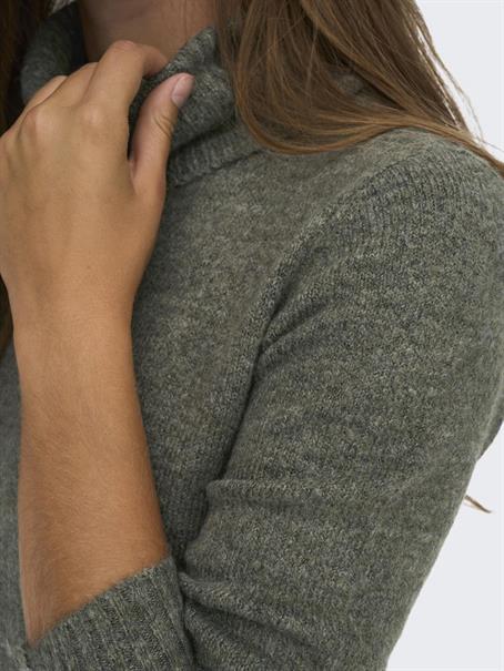 JDYELANORA L/S COWLNECK DRESS KNT NOOS kalamata