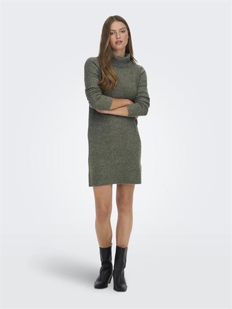 JDYELANORA L/S COWLNECK DRESS KNT NOOS kalamata