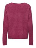 JDYELANORA L/S V-NECK PULLO. KNT NOOS granita