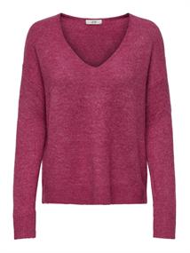 JDYELANORA L/S V-NECK PULLO. KNT NOOS granita