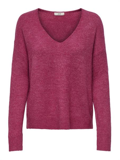 JDYELANORA L/S V-NECK PULLO. KNT NOOS granita