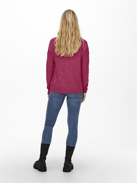 JDYELANORA L/S V-NECK PULLO. KNT NOOS granita