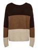 JDYELANORA L/S VN COLORBLOCK PULLOVE KNT oatmeal2