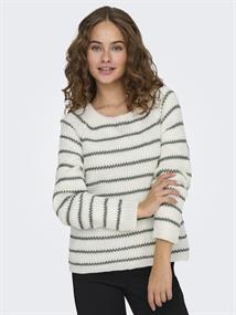 JDYELLEN L/S ONECK RAGLAN PULLOVER KNT cloud dancer2