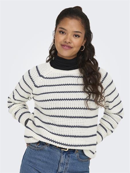 JDYELLEN L/S ONECK RAGLAN PULLOVER KNT cloud dancer3