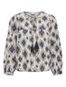 JDYELO L/S TASSEL TOP WVN EXP black