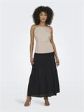 JDYESME LIFE HW MIDI SKIRT WVN black